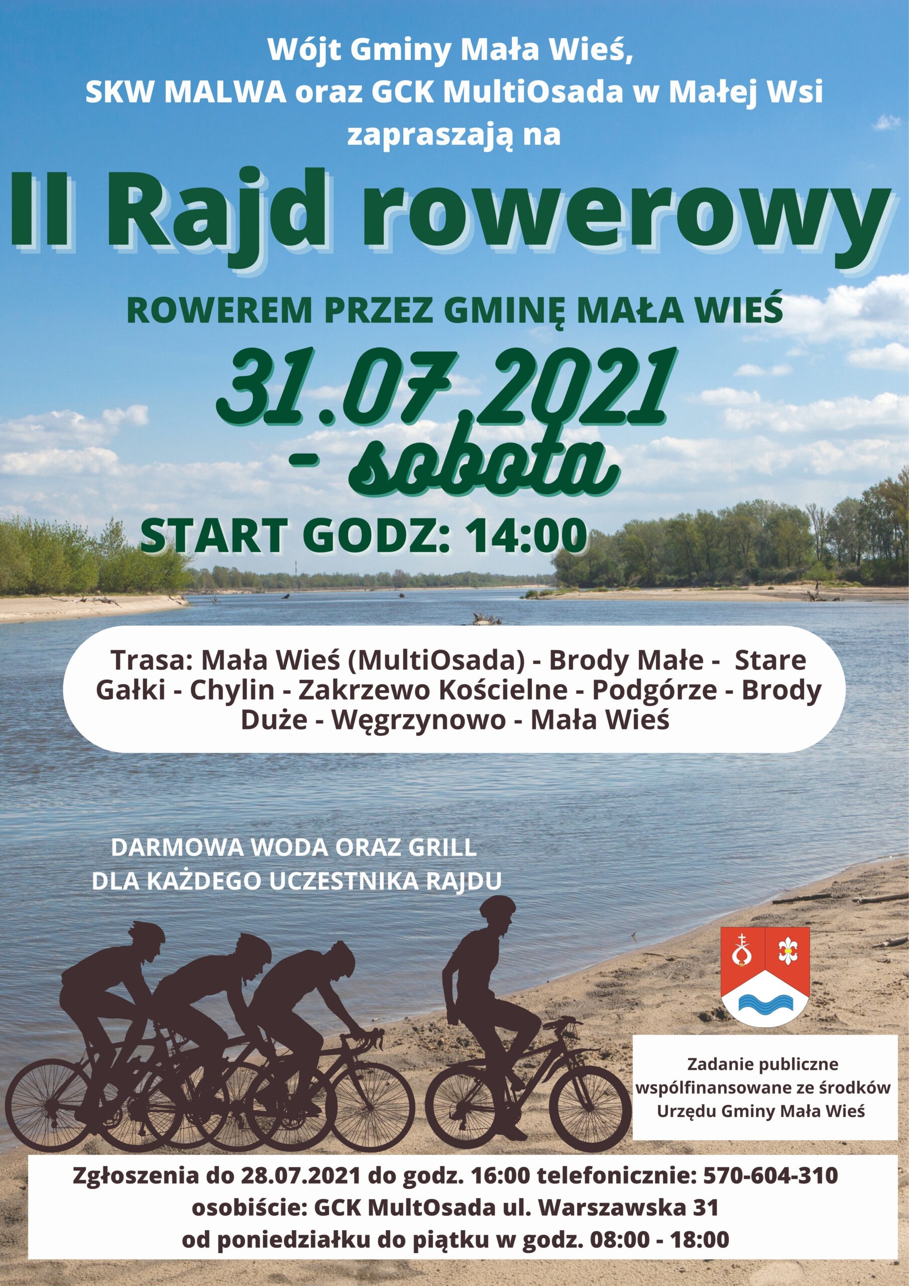 II Rajd Rowerowy "Rowerem przez Gminę Mała Wieś 2021" – 31 lipca 2021